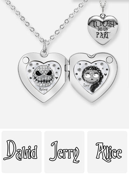 Til Death Do Us Part - Personalized Nightmare Locket Pendant Necklace