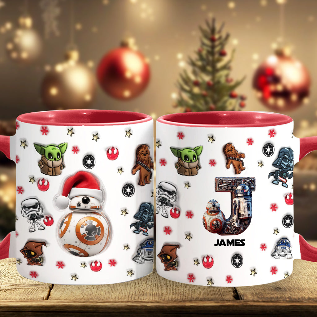 Merry Christmas - Personalized The Force Accent Mug