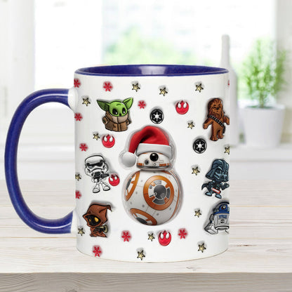 Merry Christmas - Personalized The Force Accent Mug