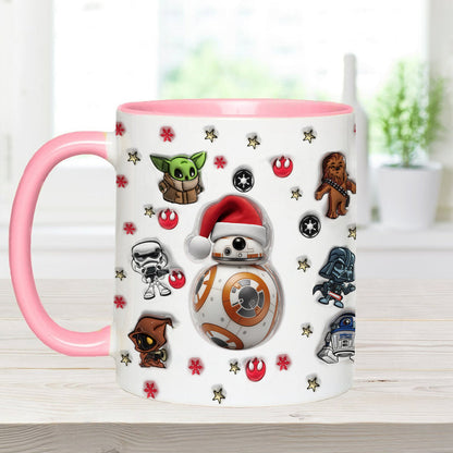 Merry Christmas - Personalized The Force Accent Mug