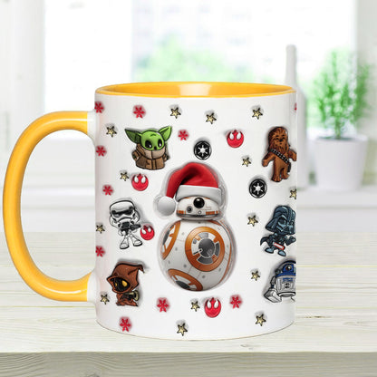 Merry Christmas - Personalized The Force Accent Mug