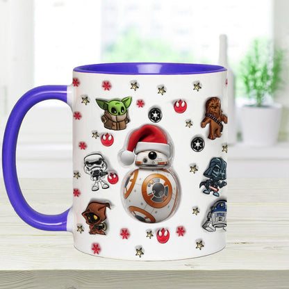 Merry Christmas - Personalized The Force Accent Mug
