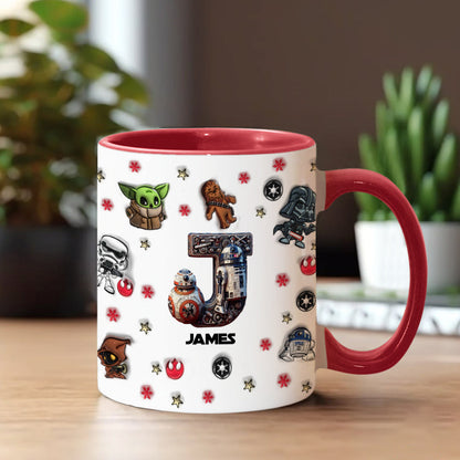 Merry Christmas - Personalized The Force Accent Mug