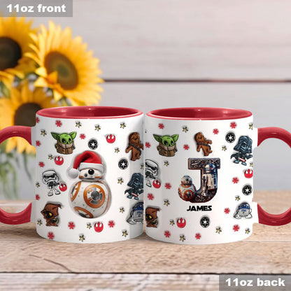 Merry Christmas - Personalized The Force Accent Mug