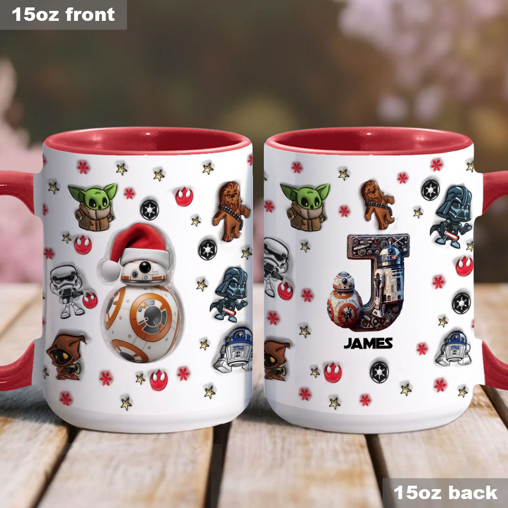 Merry Christmas - Personalized The Force Accent Mug
