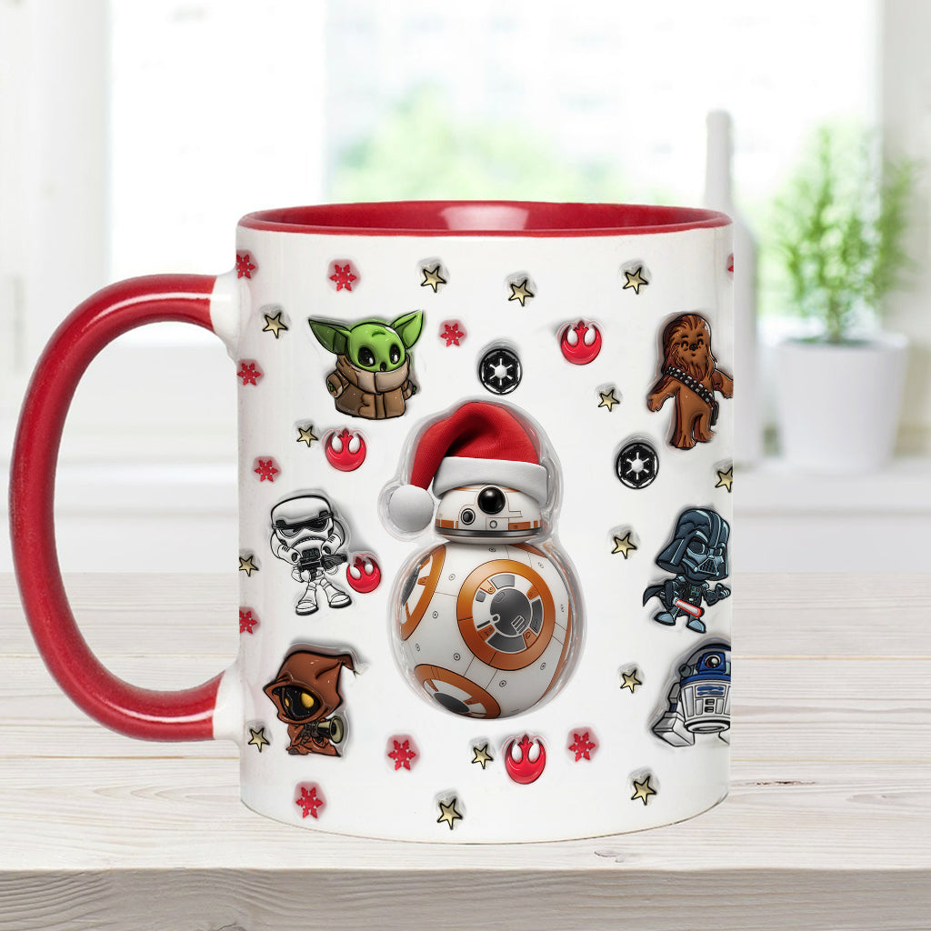 Merry Christmas - Personalized The Force Accent Mug