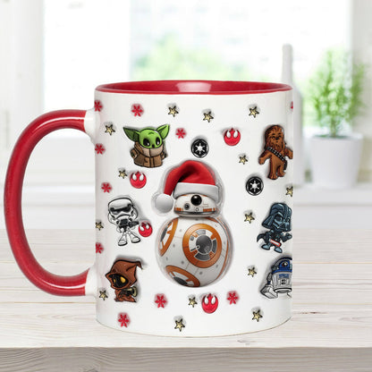 Merry Christmas - Personalized The Force Accent Mug