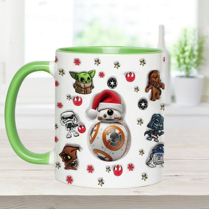 Merry Christmas - Personalized The Force Accent Mug