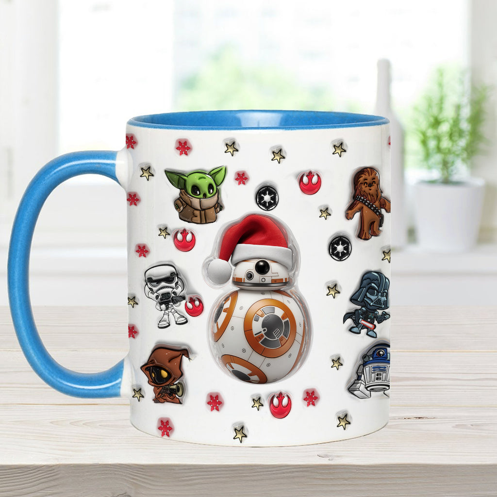 Merry Christmas - Personalized The Force Accent Mug