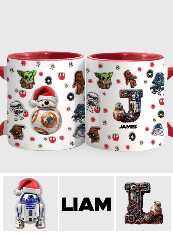 Merry Christmas - Personalized The Force Accent Mug