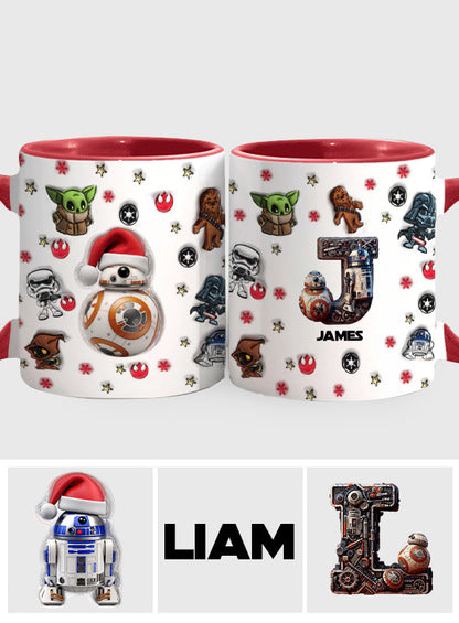 Merry Christmas - Personalized The Force Accent Mug