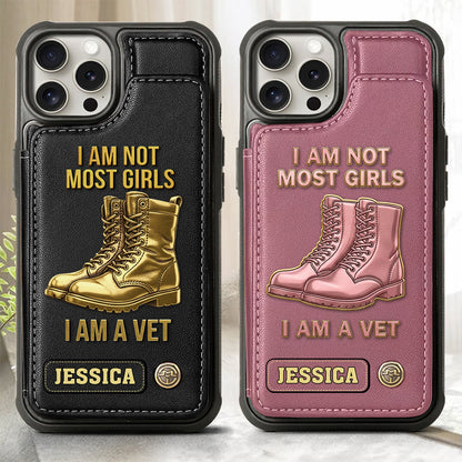 I Am A Vet - Personalized Veteran Wallet Phone Case