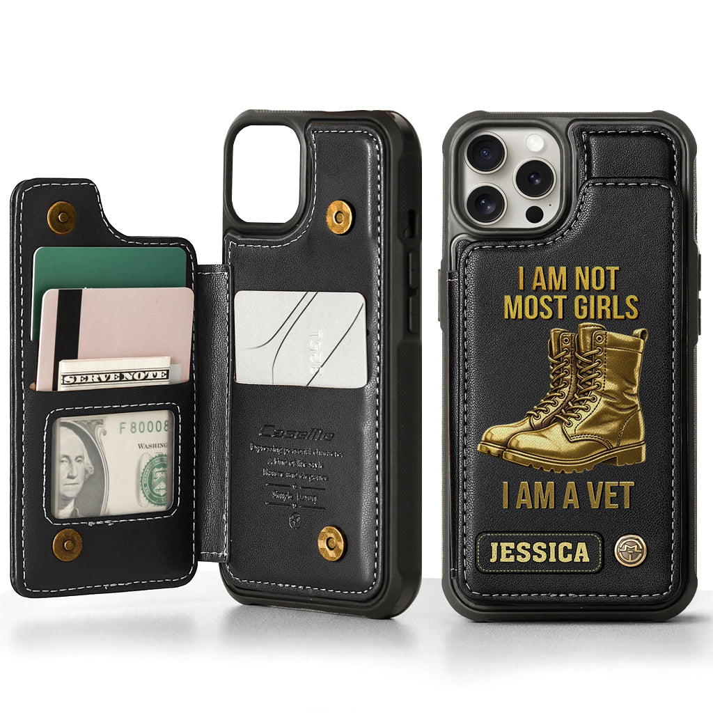 I Am A Vet - Personalized Veteran Wallet Phone Case