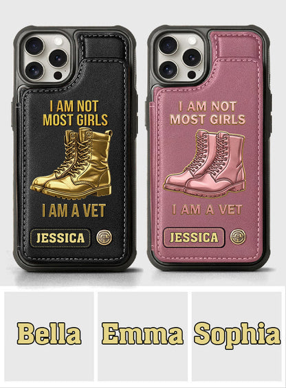 I Am A Vet - Personalized Veteran Wallet Phone Case