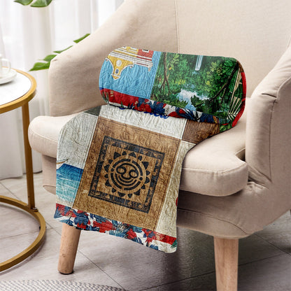 Gift For Puerto Rican - Personalized Expats Blanket