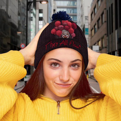 They All Float - Personalized Horror Character Beanie Hat