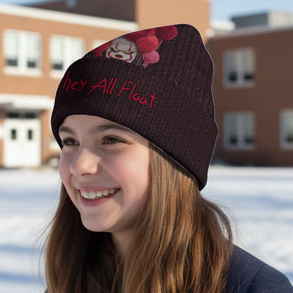 They All Float - Personalized Horror Character Beanie Hat