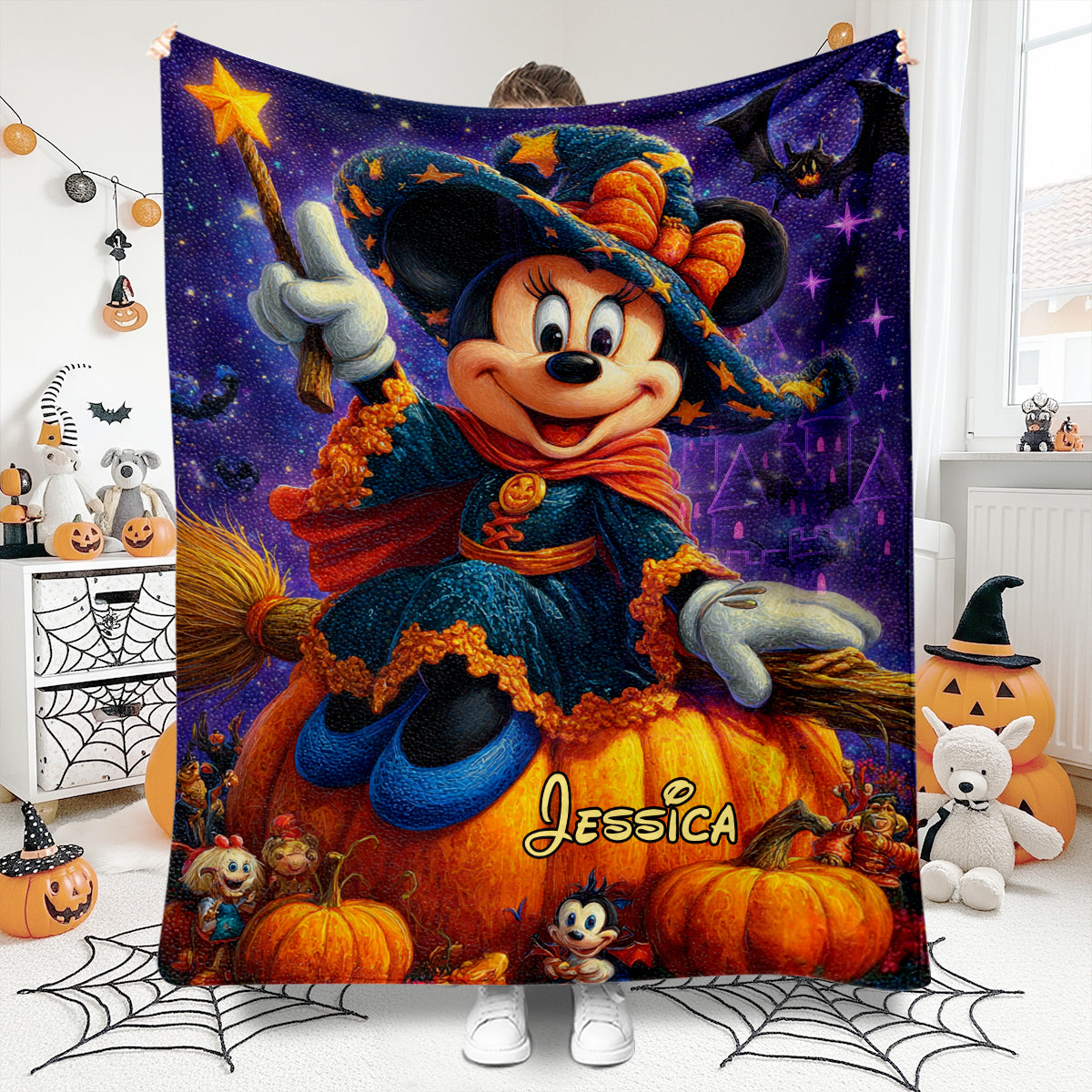 Spooky Night - Personalized Mouse Blanket