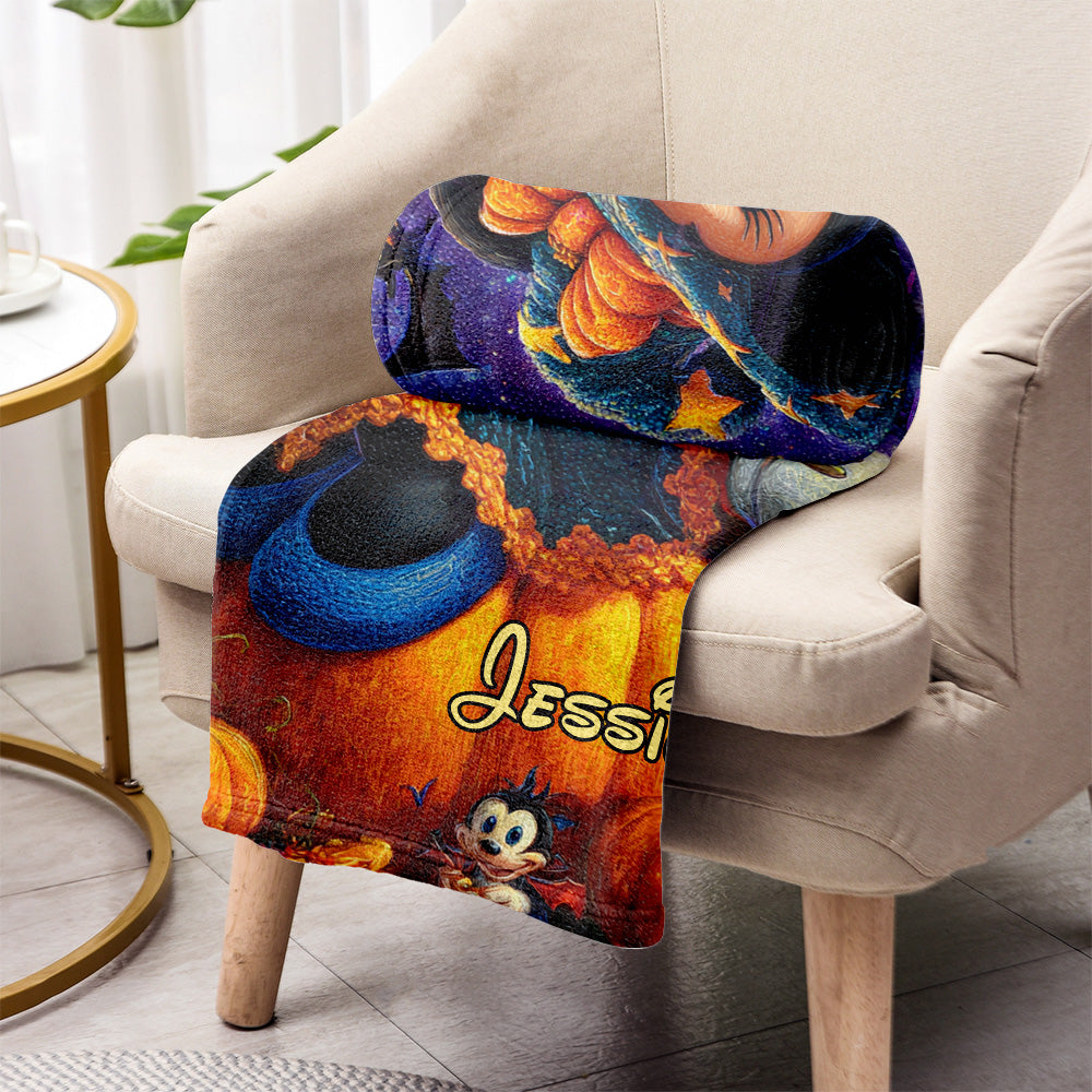 Spooky Night - Personalized Mouse Blanket