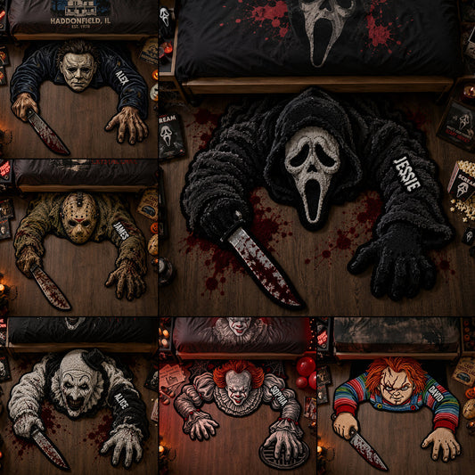 Horror Halloween - Personalized Horror Character Non-Slip Tufted Rug