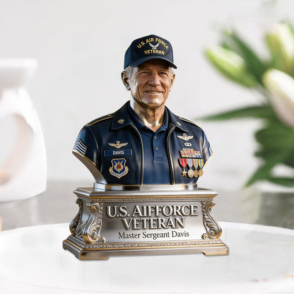 Custom Any Photo - Personalized Veteran Custom Shaped Acrylic Plaque