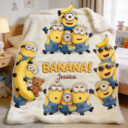 Minion Friends - Personalized Blanket