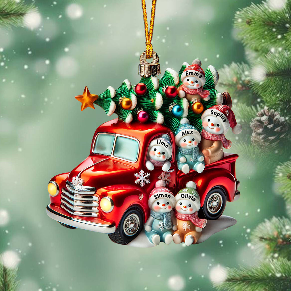 Nana's Cute Little Snowman - Personalized Grandma Ornament