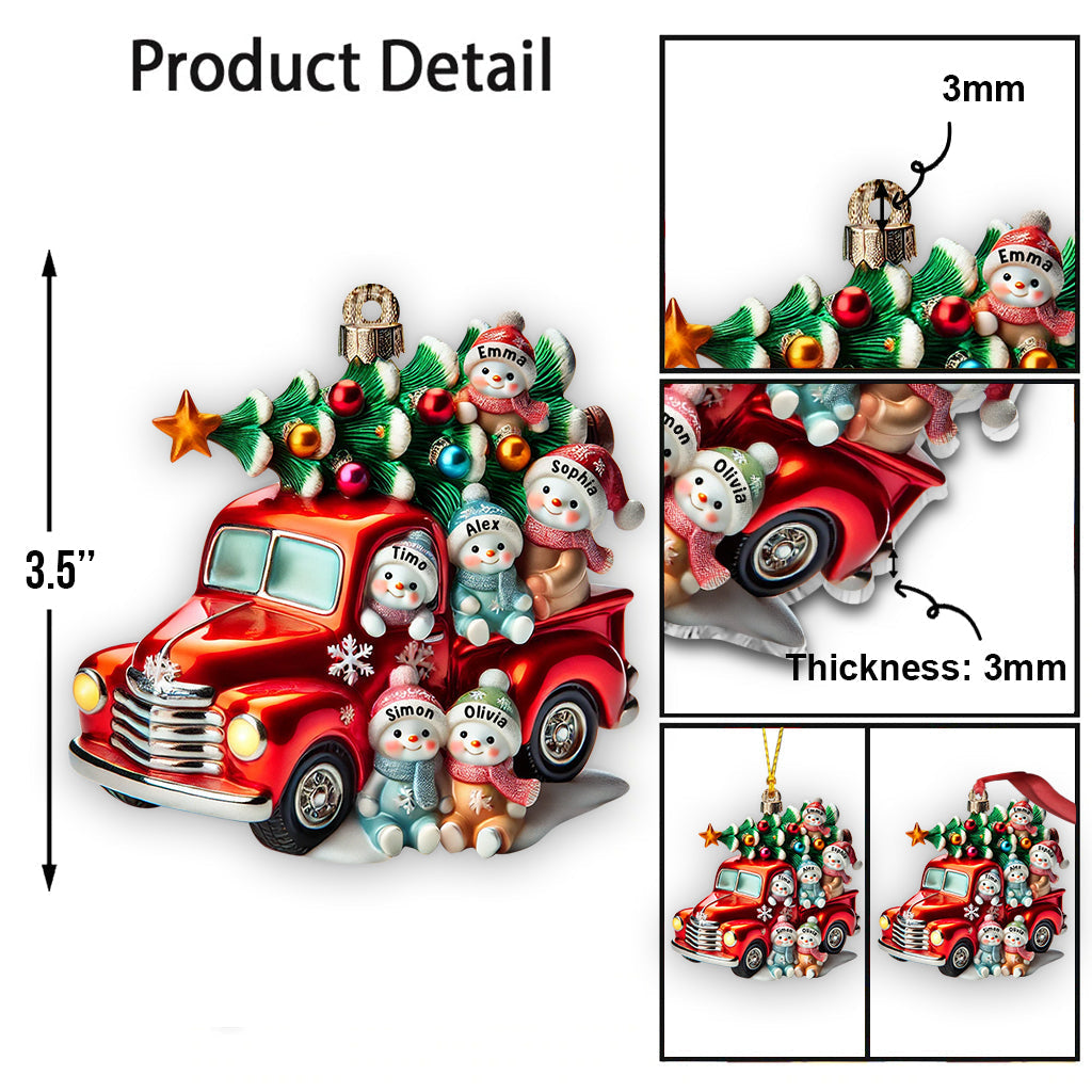 Nana's Cute Little Snowman - Personalized Grandma Ornament