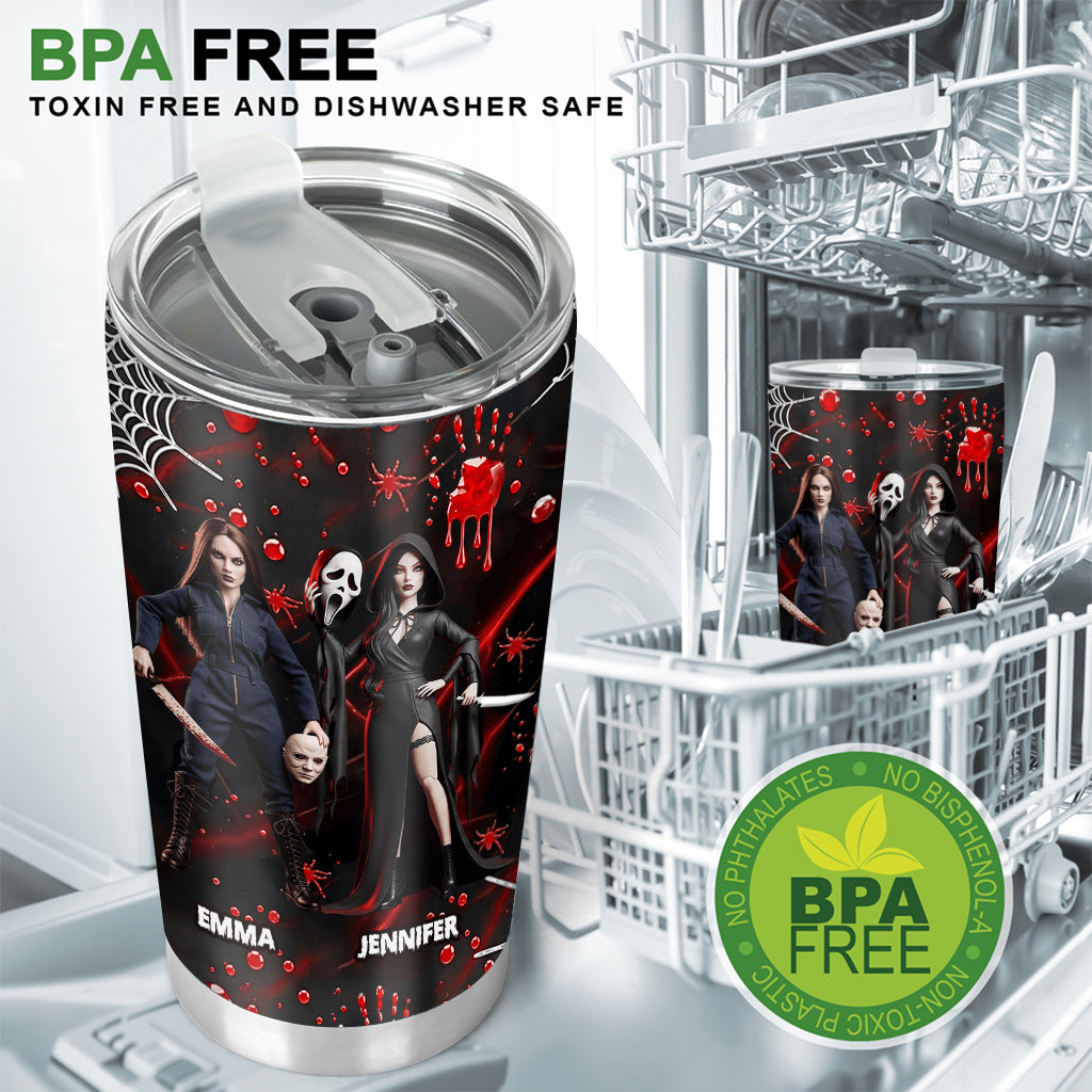 Partners In Crime - Personalized Horror Character Tumbler