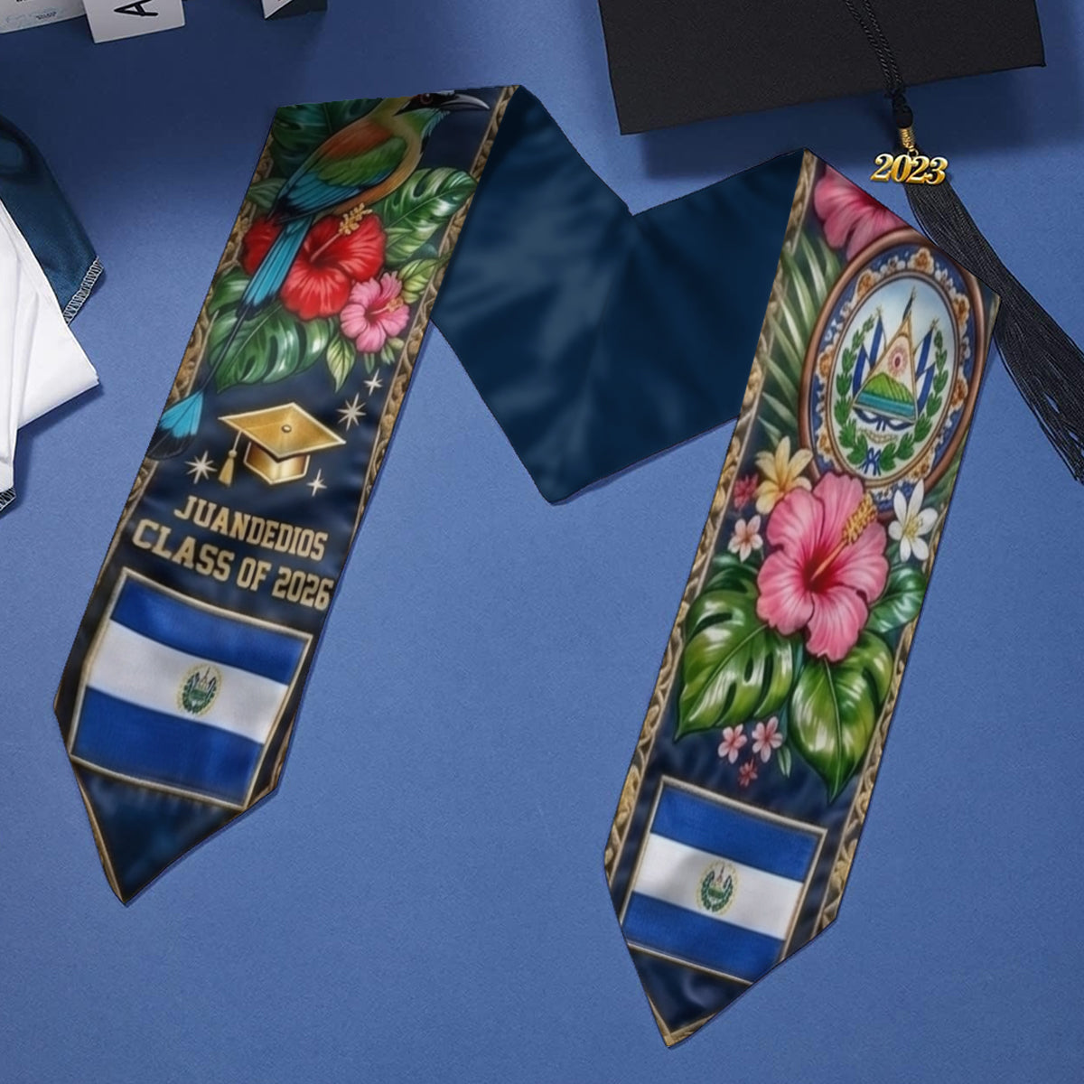 Proud El Salvador, Class Of 2026 - Personalized Graduation Graduation Stole