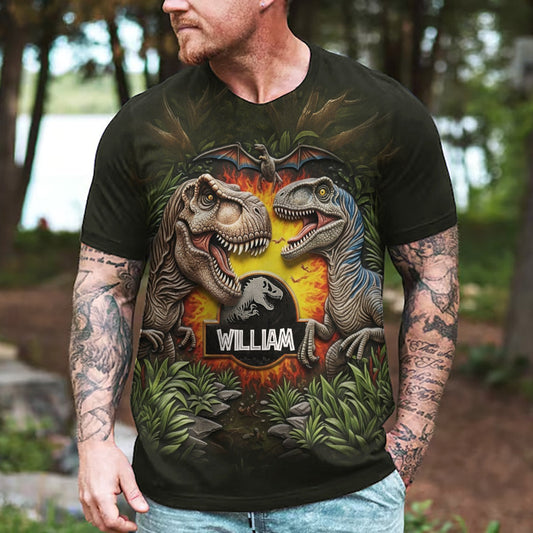 Raptor Trainer - Personalized Dinosaur All Over Shirt