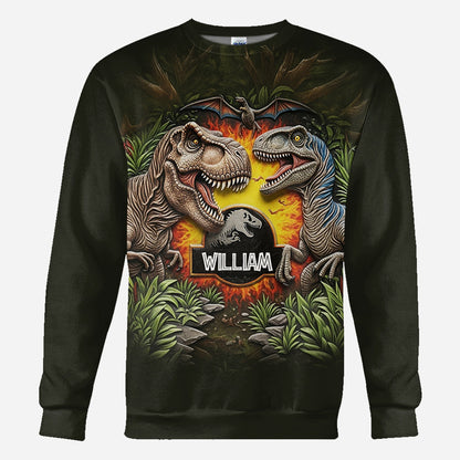 Raptor Trainer - Personalized Dinosaur All Over Shirt