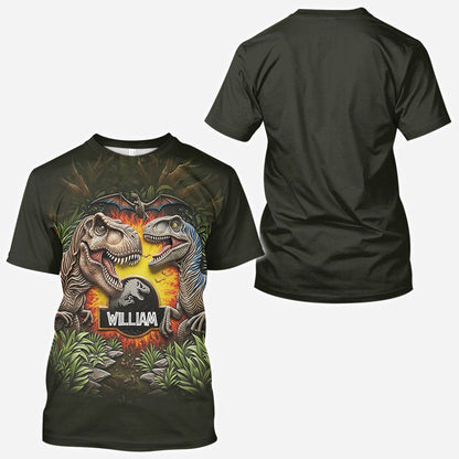 Raptor Trainer - Personalized Dinosaur All Over Shirt