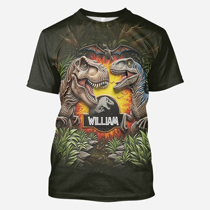 Raptor Trainer - Personalized Dinosaur All Over Shirt
