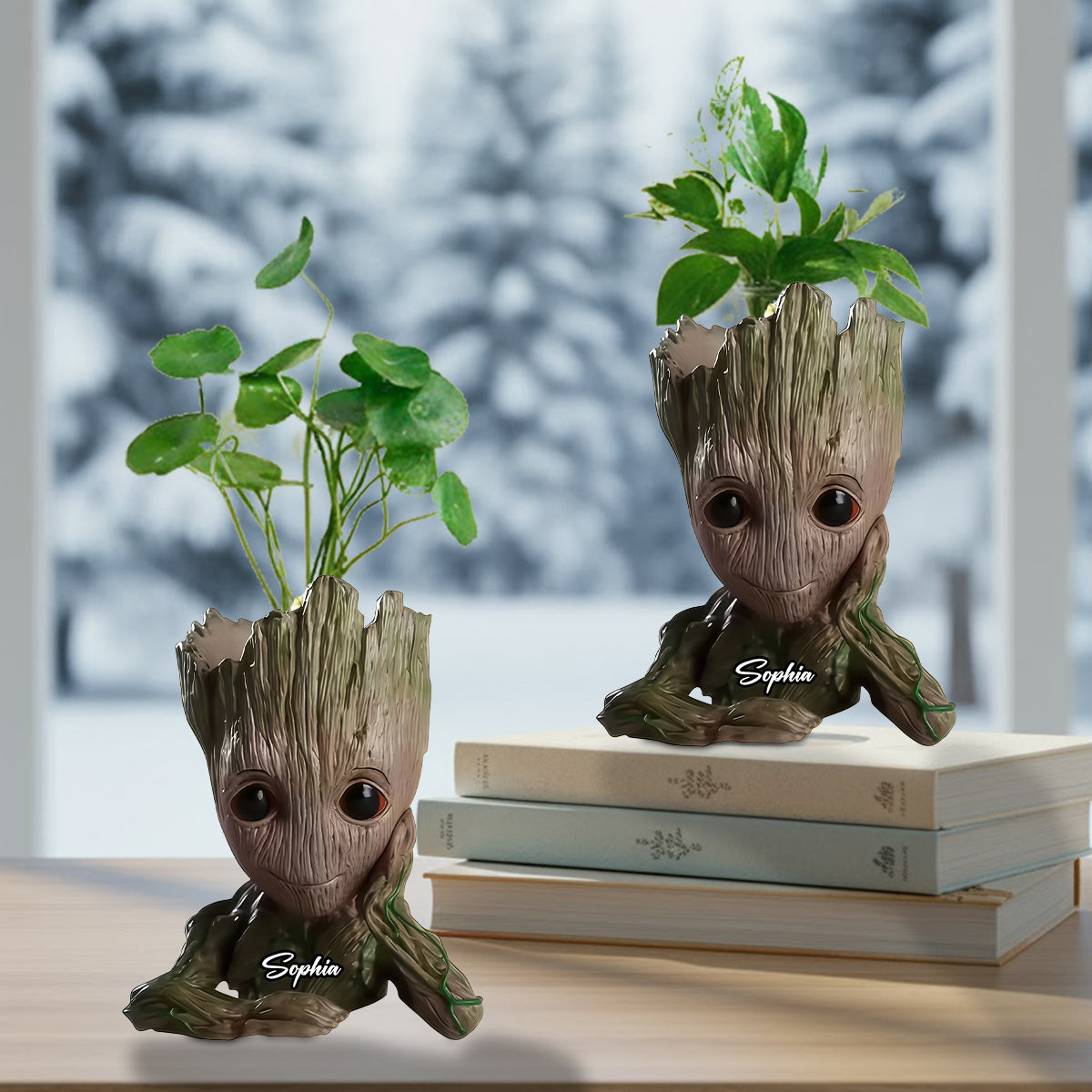 Cute Groot - Personalized Custom Shape Acrylic Flower Vase