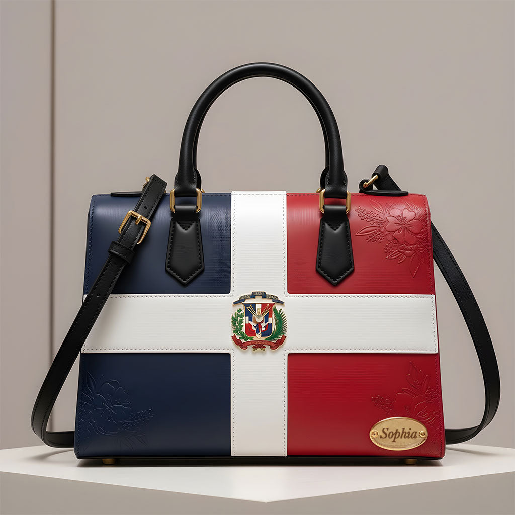 Gift For Dominicana - Personalized Expats Leather Handbag