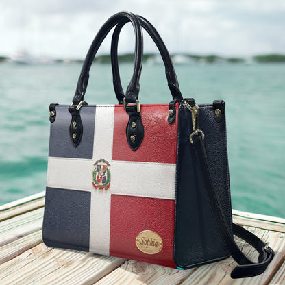 Gift For Dominicana - Personalized Expats Leather Handbag
