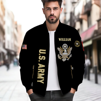 Unicque Gifts For US Veterans - Personalized Veteran Bomber Jacket