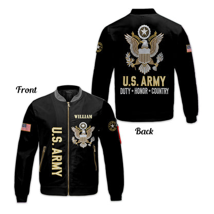 Unicque Gifts For US Veterans - Personalized Veteran Bomber Jacket