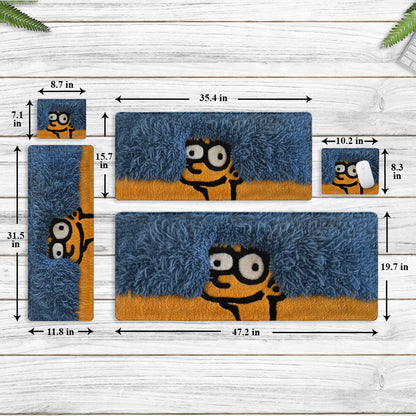 Hidden Yellow Man - Personalized Cartoon Family Mouse Pad