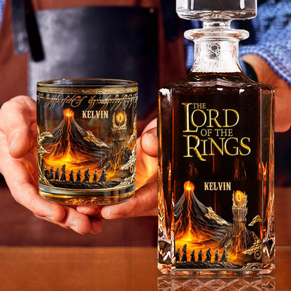 The One Glass to Rule Them All - Personalized The Dark Lord Whiskey Glass