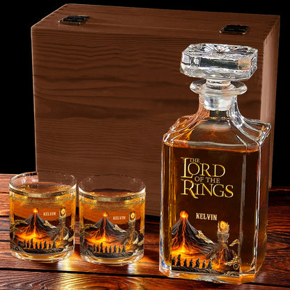 The One Glass to Rule Them All - Personalized The Dark Lord Whiskey Glass