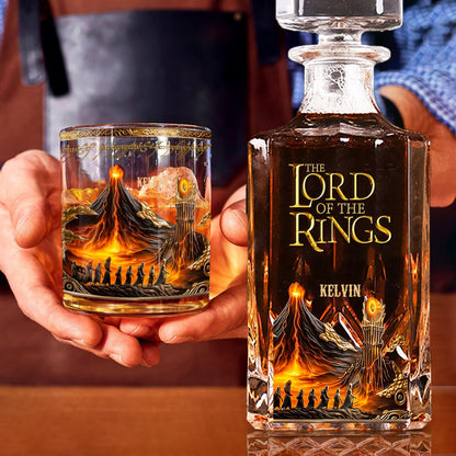 The One Glass to Rule Them All - Personalized The Dark Lord Whiskey Glass