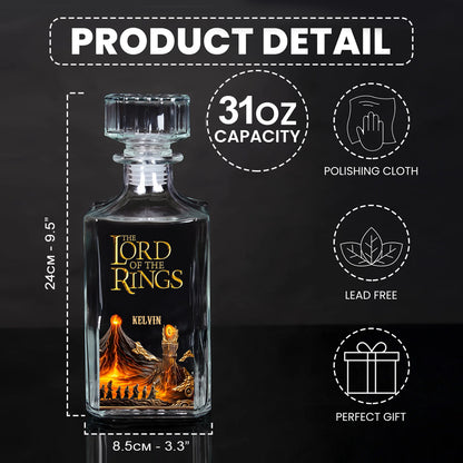 The One Glass to Rule Them All - Personalized The Dark Lord Whiskey Glass
