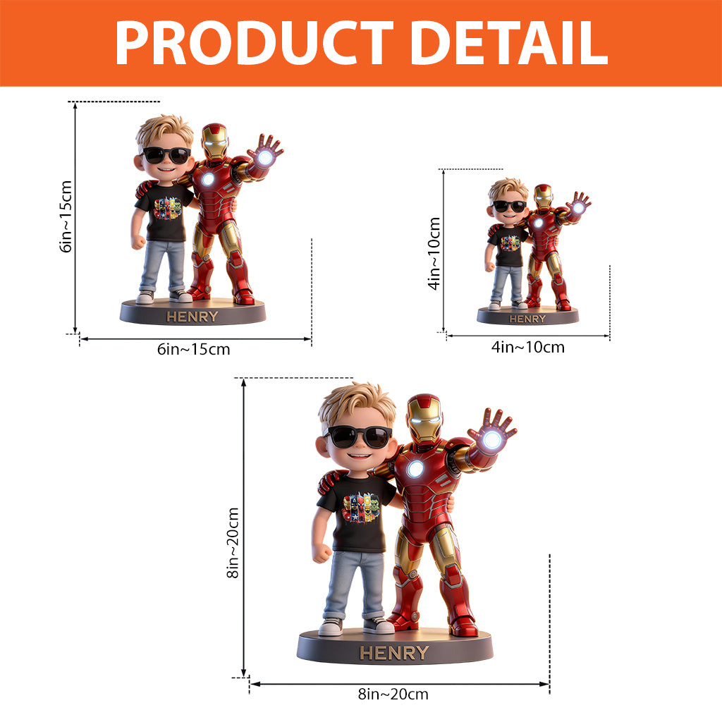 The Crimson Avenger - Personalized Superhero Custom Shaped Acrylic Plaque