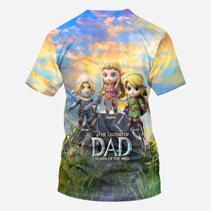The Legend Of Dad Mom - Personalized The Hero's Legend All Over Shirt