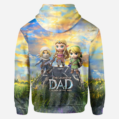 The Legend Of Dad Mom - Personalized The Hero's Legend All Over Shirt