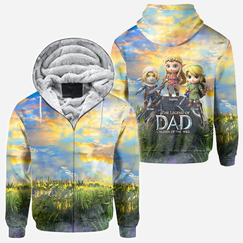 The Legend Of Dad Mom - Personalized The Hero's Legend All Over Shirt