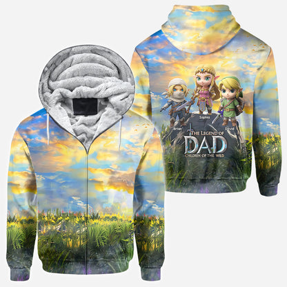 The Legend Of Dad Mom - Personalized The Hero's Legend All Over Shirt