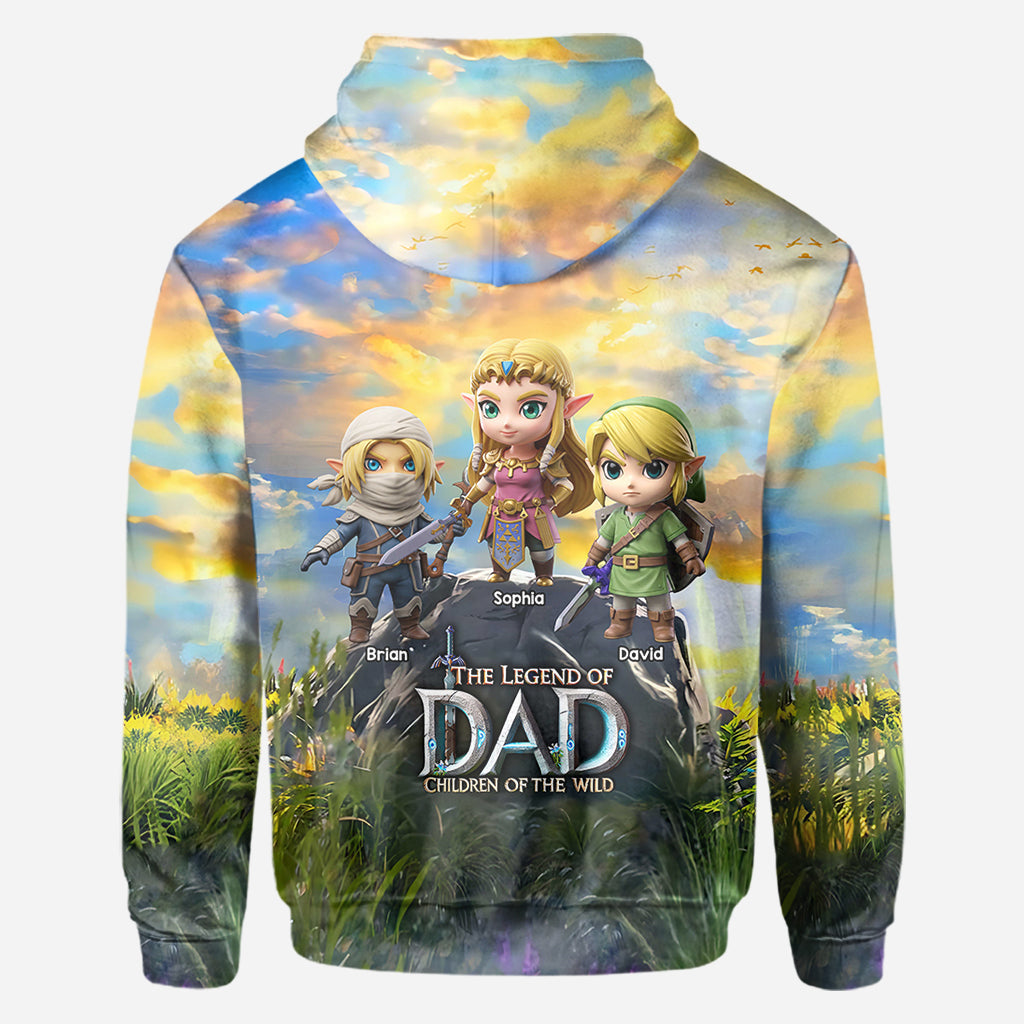 The Legend Of Dad Mom - Personalized The Hero's Legend All Over Shirt